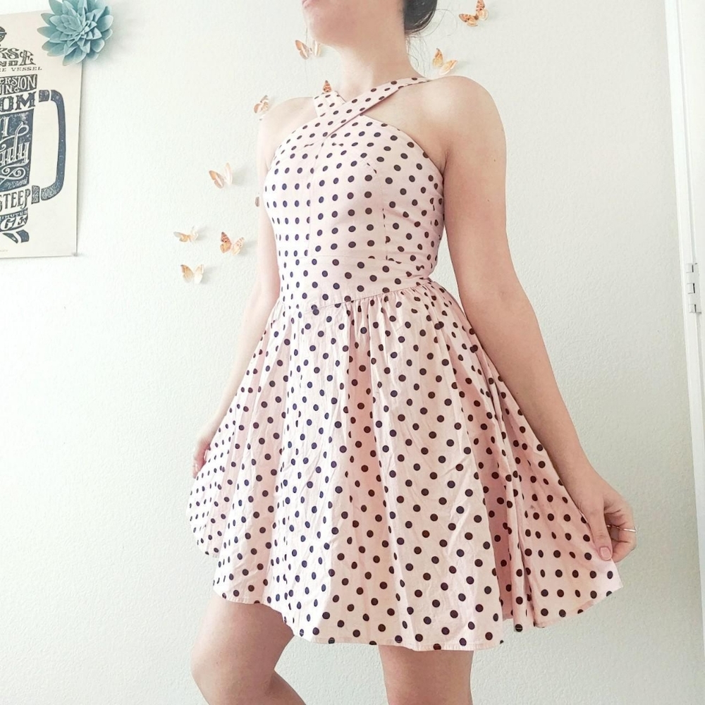 Pink Polka Dot Dress
